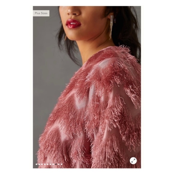 Anthropologie Pink Textured Dress - Picture 5 of 15